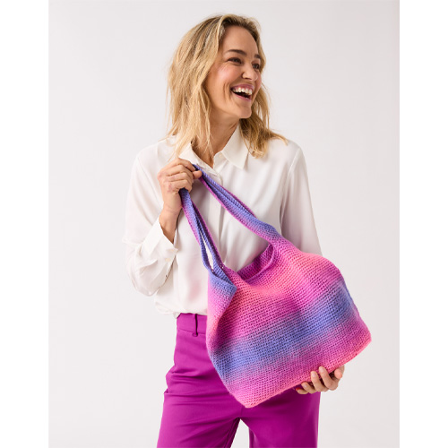 Jewelspun Ombre #10848 - Totally Crochet Tote Bag