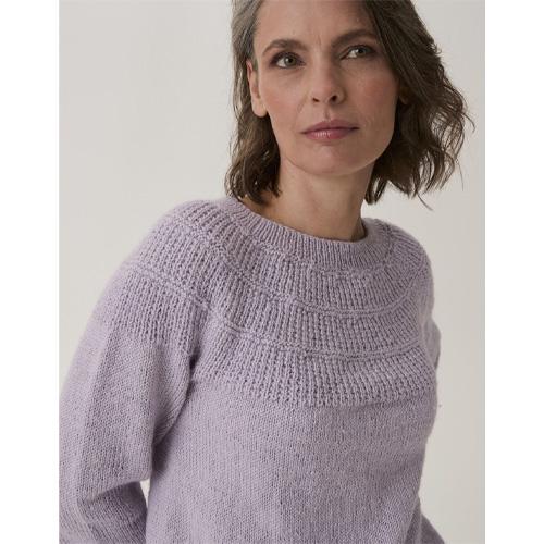 Loveful Bio Blend #10908 - Scallop Shell Yoke Sweater - Image 2