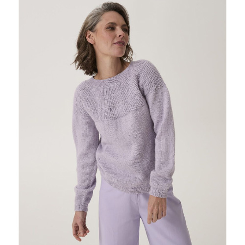 Loveful Bio Blend #10908 - Scallop Shell Yoke Sweater - Image 3