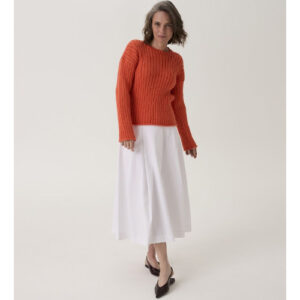 Loveful Bio Blend #10909 - Trumpet Flower Rib Sweater