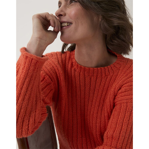 Loveful Bio Blend #10909 - Trumpet Flower Rib Sweater - Image 2