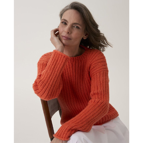 Loveful Bio Blend #10909 - Trumpet Flower Rib Sweater - Image 3