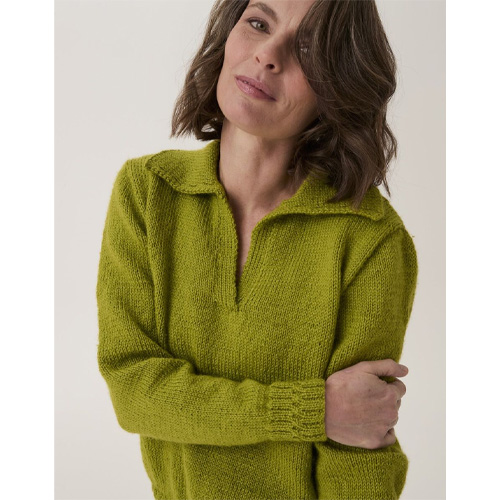 Loveful Bio Blend #10911 - Branched Rib Polo Sweater - Image 2