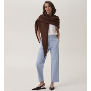 Loveful Bio Blend #10919 - Clam Shell Ribbed Shawl