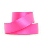 Berisfords Double Faced Satin Ribbon - 35mm - 128 - Flo Pink