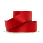 Berisfords Double Faced Satin Ribbon - 35mm - 023 - Scarlet