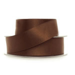 Berisfords Double Faced Satin Ribbon - 15mm - 035 - Brown
