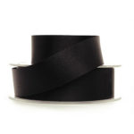 Berisfords Double Faced Satin Ribbon - 35mm - 004 - Black