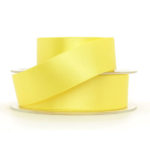 Berisfords Double Faced Satin Ribbon - 15mm - 082 - Lemon