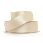 Berisfords Double Faced Satin Ribbon - 35mm - 092 - Ivory