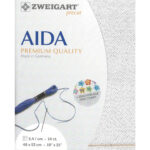 Zweigart Aida 14ct Precut - 017 White Silver