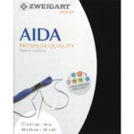 Zweigart Aida 14ct Precut - 720 Black