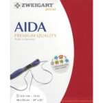 Zweigart Aida 14ct Precut - 954 Christmas Red