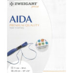 Zweigart Aida 18ct Precut - 100 White