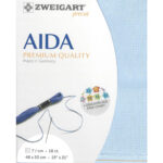 Zweigart Aida 18ct Precut - 503 Light Blue