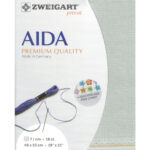 Zweigart Aida 18ct Precut - 718 Silver Grey