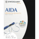 Zweigart Aida 18ct Precut - 720 Black