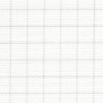 Zweigart Easy Count Aida 14ct - 110cm, 1219 White Grey Grid