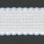 Zweigart Aida Band 14ct/30mm - 5m - 151 White/Blue