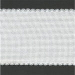 Zweigart Aida Band 14ct/80mm - 5m - 80mm, 171 White/Silver
