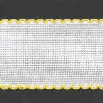 Zweigart Aida Band 14ct/50mm - 5m - 12 White/Yellow