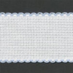 Zweigart Aida Band 14ct/50mm - 5m - 151 White/Blue