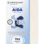 Zweigart Aida FQ 11ct - 101 Antique White
