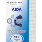 Zweigart Aida FQ 20ct - 101 Antique White
