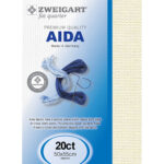 Zweigart Aida FQ 20ct - 264 Ivory