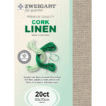 Zweigart Cork FQ 20ct - 53 Raw Linen