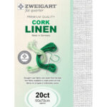 Zweigart Cork FQ 20ct - 100 White
