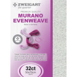Zweigart Murano FQ 32ct - 11 Iridescent White