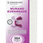Zweigart Murano FQ 32ct - 100 White