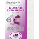 Zweigart Murano FQ 32ct - 1319 Splash Light Pink
