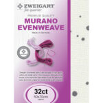 Zweigart Murano FQ 32ct - 1329 Splash White Grey