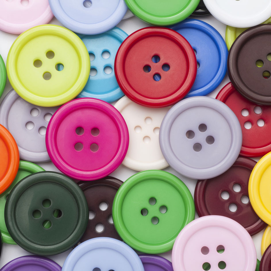 Zips & Buttons Comprehensive button and zip collection Trendy Trims