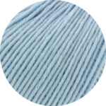 Lana Grossa Cool Wool 5 Ply Melange Yarn - 1420 Light Blue Melange