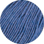 Lana Grossa Cool Wool 5 Ply Melange Yarn - 1427 Blue Melange