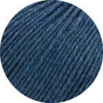 Lana Grossa Cool Wool 5 Ply Melange Yarn - 1490 Dark Blue Melange