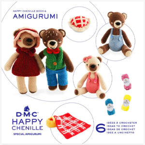 DMC Happy Chenille Amigurumi Teddy Bears Pattern Book 6