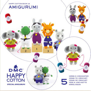 DMC Happy Cotton Amigurumi Sporty Animals Pattern Book 18