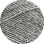Lana Grossa Meilenweit Sock Solid Yarn - 103 Grey Marl