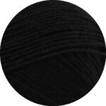 Lana Grossa Meilenweit Sock Solid Yarn - 106 Black
