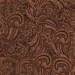 Wide Backs 108 - Michael Miller - Tooled Leather - Mahogany